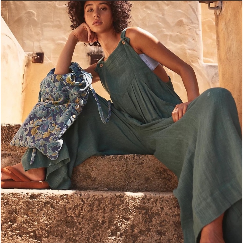 Free People Sun Drenched Overalls